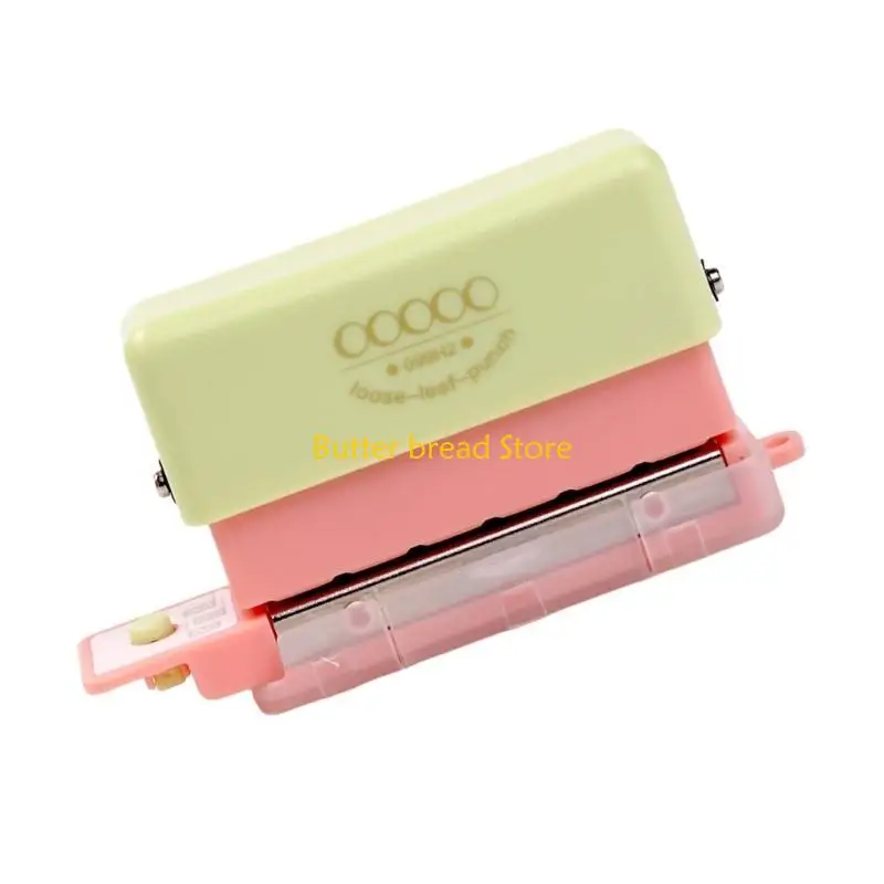 W89C tragbarer Papierpunch Plastikpapier Puncher Plastik 5 Loch Stanzmaschine