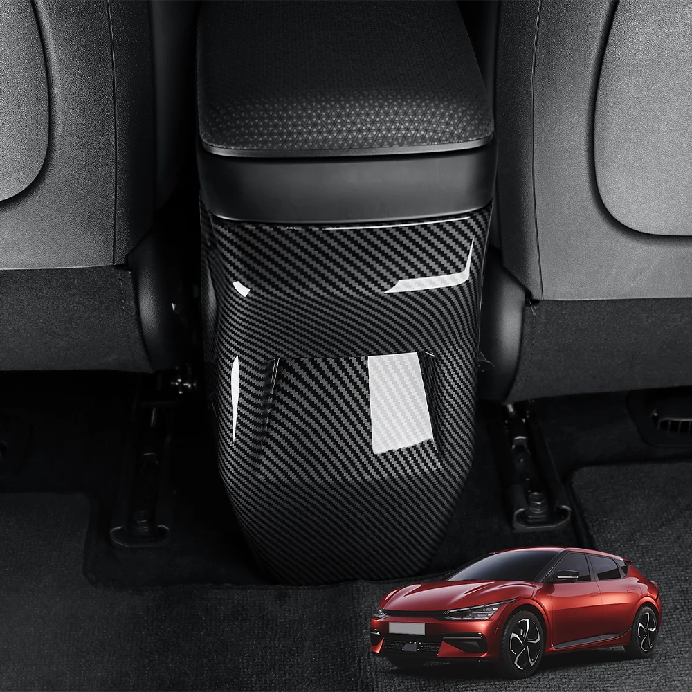 

Auto Interior Accessories Carbon/Wood Rear Air Vent Decorative Frame Cover ABS Material for KIA EV6 2022-2026 Left-hand Drive