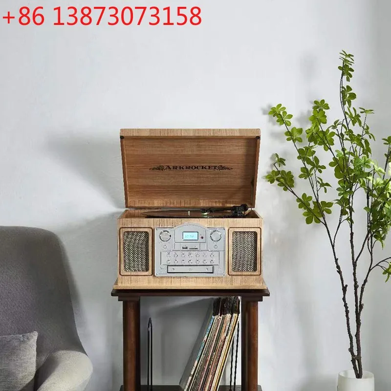 Arkrocket Broadway Vintage Multi-Function Vinyl Record Player CD Player Recorder Eight-in-One
