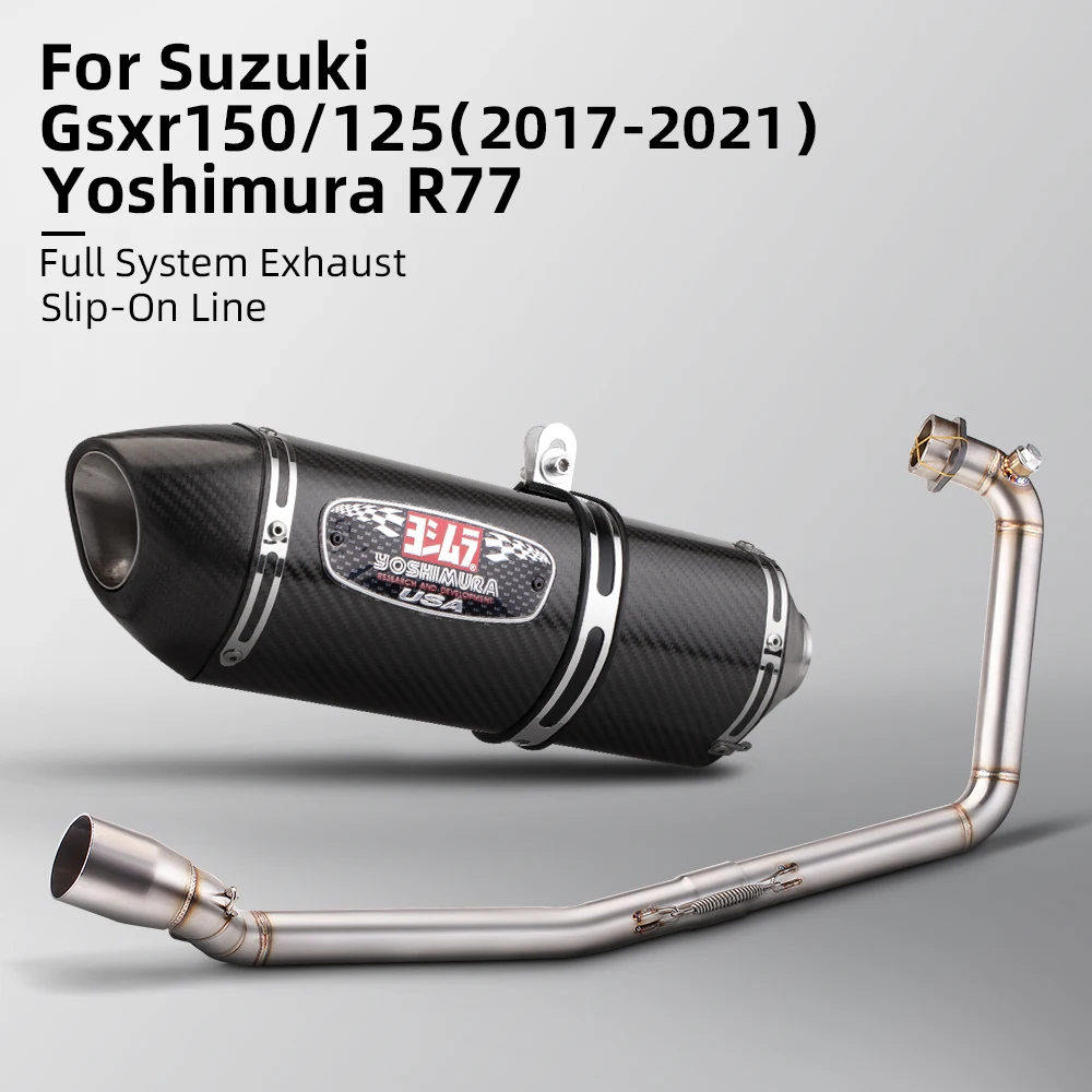 

Slip On For GSXR150 GSX150R GSX S150 GSX-S150 gsxr125 Motorcycle Exhaust Escape Modify Front Link Pipe full exhaust system