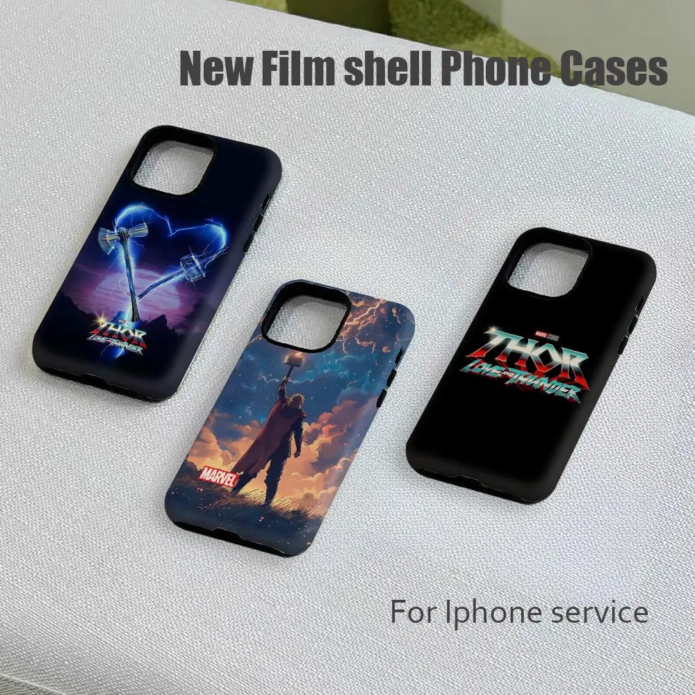 Funda de Teléfono de Lujo con Diseño de Thor, Anime y Marvel, para iPhone 17, 16e, 16, 15, 14, 13, 12 Pro Max Plus XS
