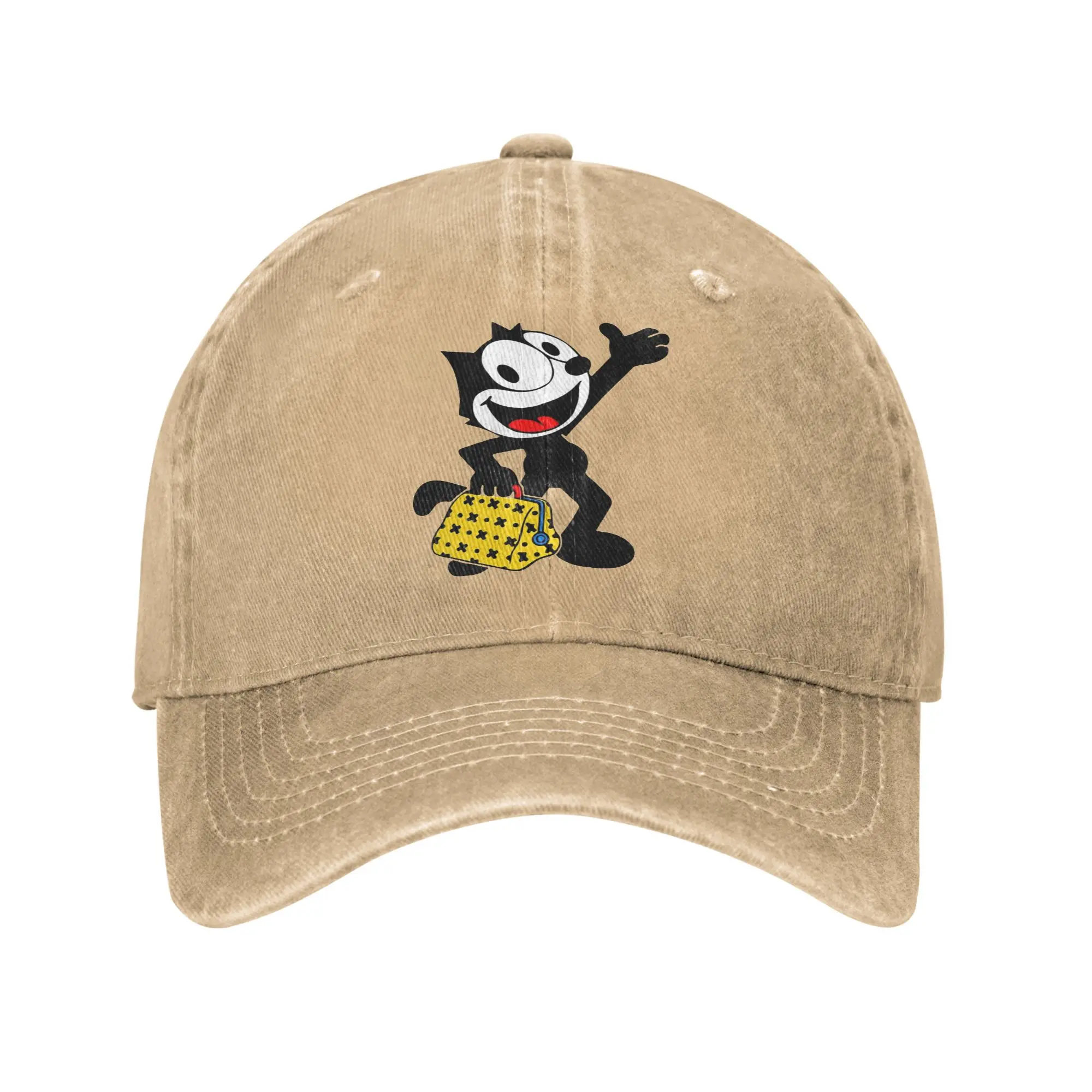 Unisex F-Felix  The Cat With His Magic Bag Cap Wear Baseball Cap Retro  Trucker Hats Adjustable