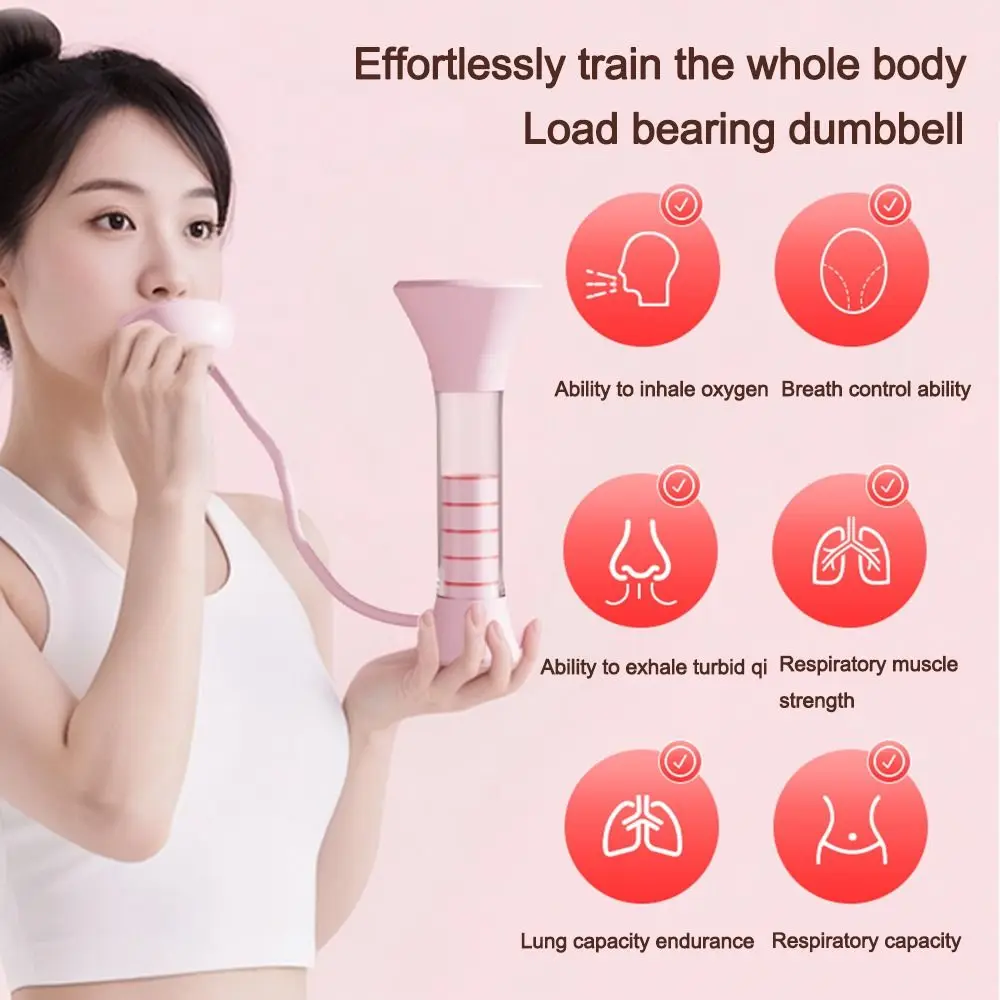 Counted Breathing Dumbbell Diaphragm Abdominal Breathing Core Strength Trainer Adjustable Resistance Breathing Trainer