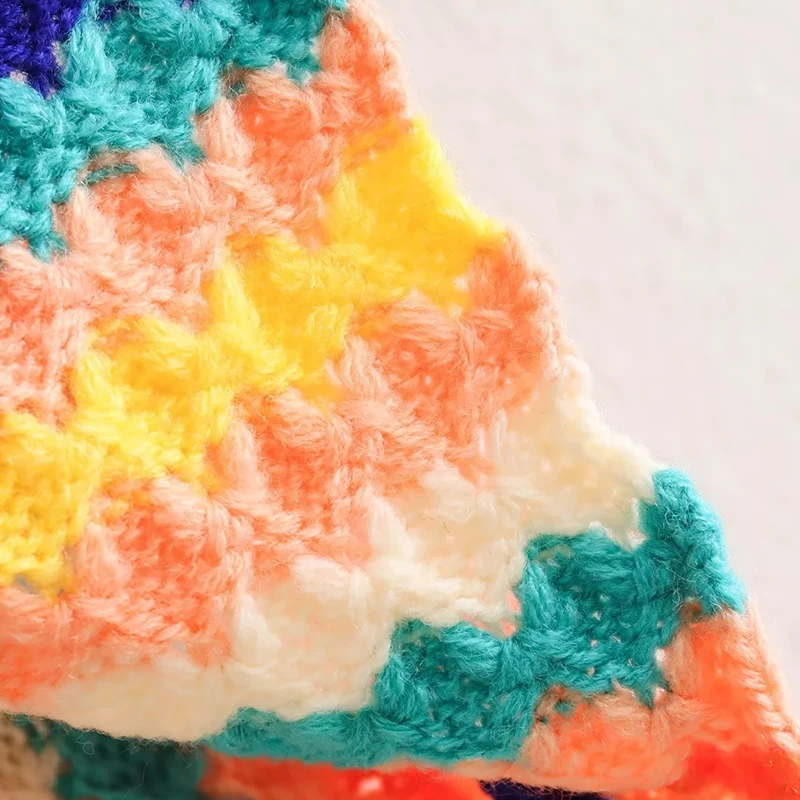 Spring Autumn Cardigan Stripe Sweater Casual Multi-color Hand Hook Loose Knit Women's Clothing Knitwear Soft Warm Female Tops