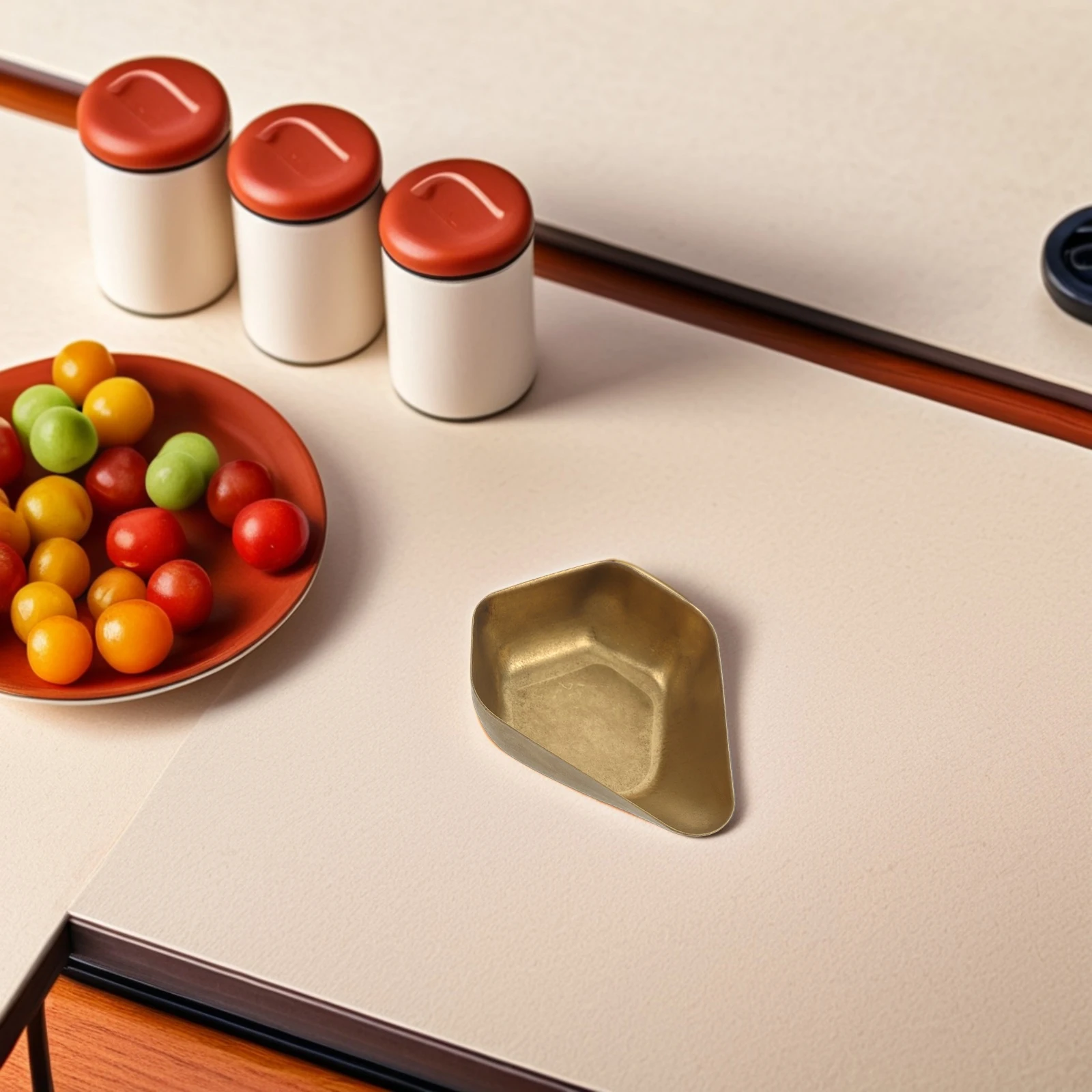 

304 Stainless Steel Scale Coffee Ground Bean Tray Bowl Measuring Beans Dosing Cup Stainless Steel Scoops Kitchen Bar Tools