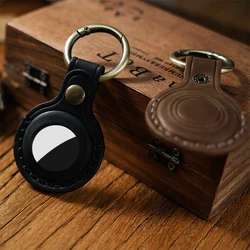 Cow Leather Protective Case For Apple AirTags Keychain Locator Cover Bag Fashion Pet Pendant Air Tag Accessories