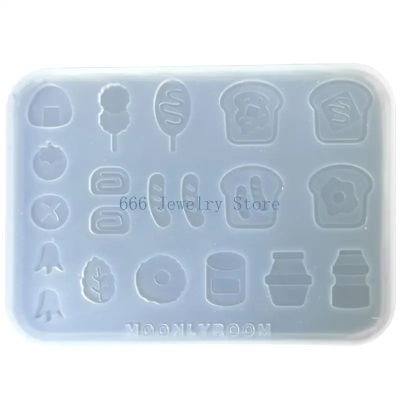F2TD Convenient Alternative Shaped Ornament Moulds Reusable Keychain Accessory Mold for Handmade Pendant Crafts