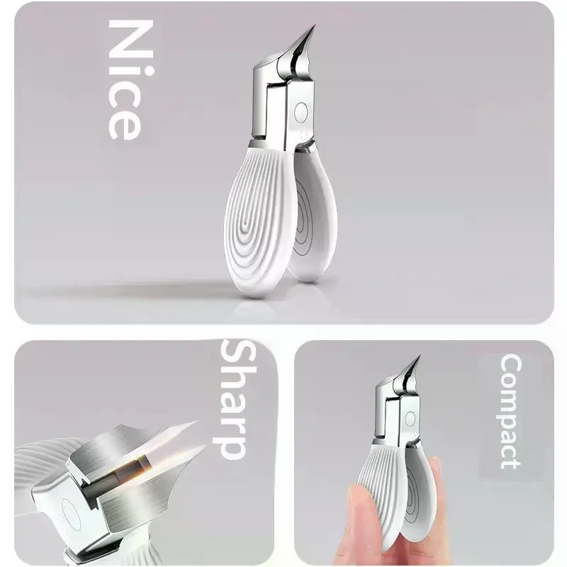 افتتاح صغير مكافحة سبلاش مائل وأشار مسمار المقص نام المحمولة أظافر أظافر المتقلب أدوات مانيكير