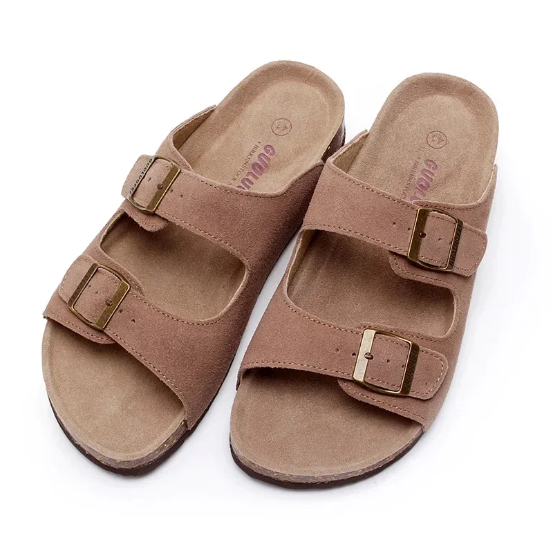 16 style Women Men Cork Slipper Women Summer Mixed Color Casual Beach Slip on Flip Flops Slides Shoes Plus Size 35-46