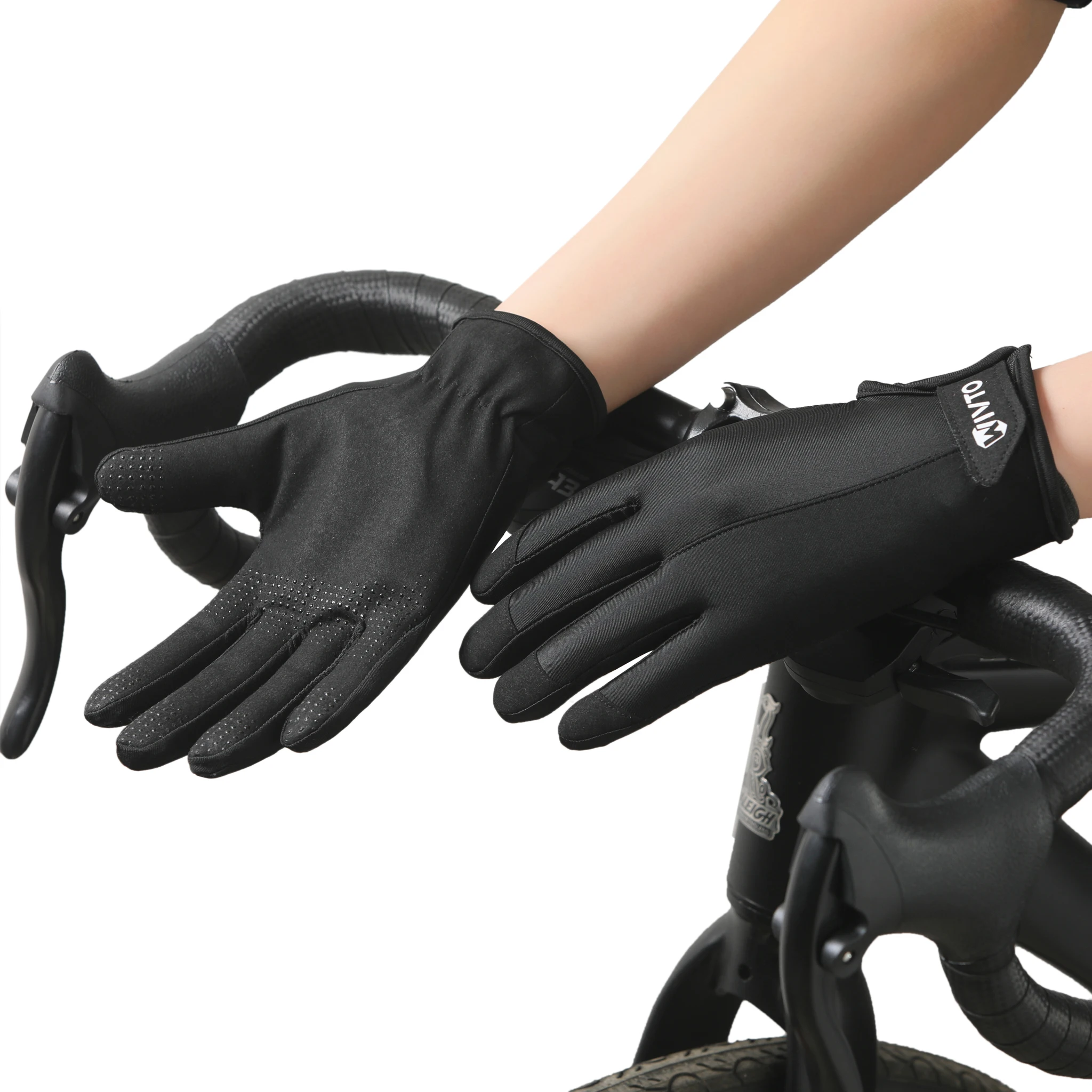 Sommer-Tauchhandschuhe für Herren und Damen, Eisseide, kühl, elastisch, atmungsaktiv, Outdoor-Vollfinger-Handschuhe zum Wandern, Angeln, Radfahren – Detail 13