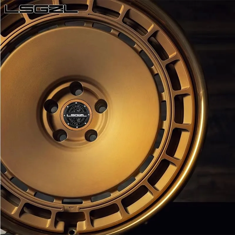 Golden Chrome Painted Passenger Car Wheels Aluminum Alloy C8 Feerrari 5x120 Deep Concave 16-26 Inch Wheel