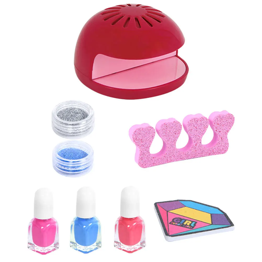 1 ensemble enfants Art ensemble électrique Abs sèche-ongles pour séchage rapide vernis régulier bricolage outils de manucure enfant en bas âge fille cadeau ventilateur à ongles sèche-linge