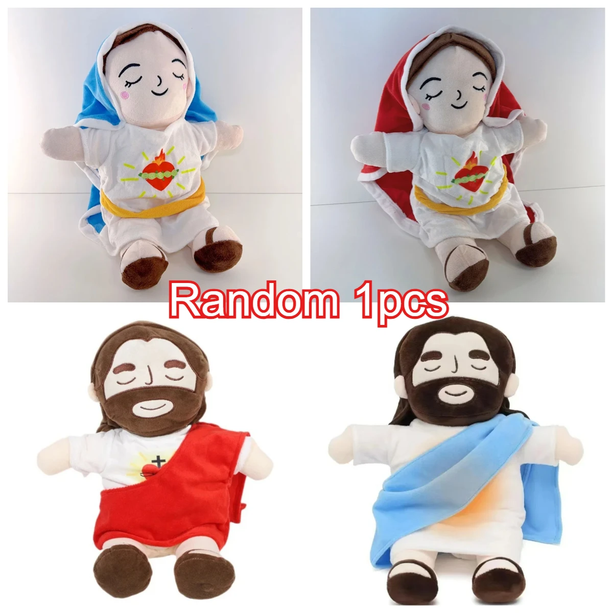 Nuevo Juguete de Peluche Musical Relajante para Niños, Muñeco de Jesús con Sonido y Luz, Compañero para Dormir, Regalos Navideños para Niños