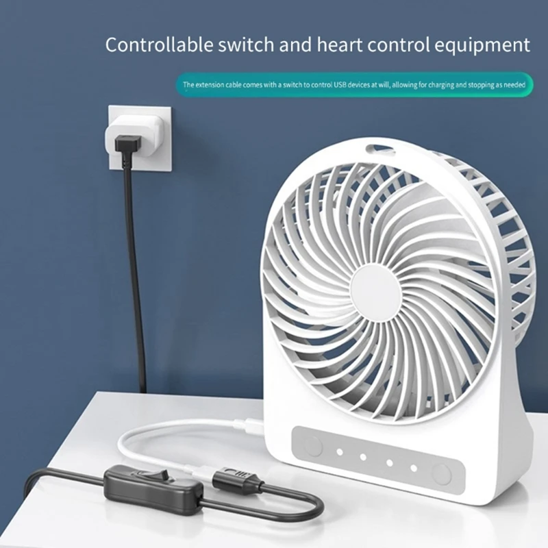 USB3.0 Extension Cable With Power Button 5Gbps Data Transfer Male To Female Extend Cord 3.3Ft For Keyboard Power Switch