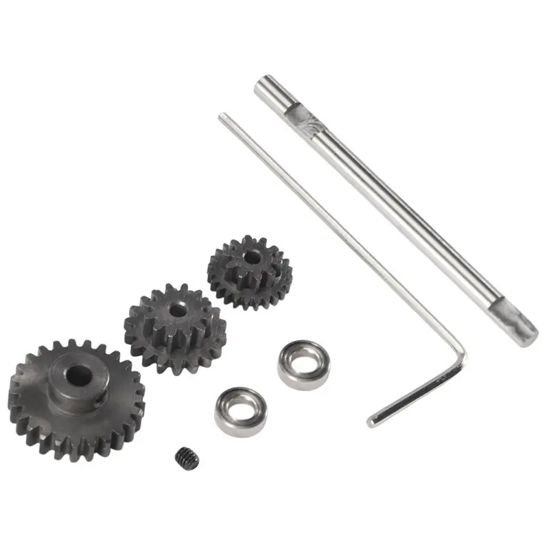 

LALA Metal Transmission Gear With D Axis Gearbox Steel Gears Set For WPL D12 1/10 RC Car Upgrade Parts Accessories