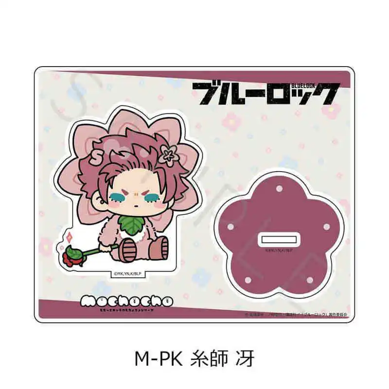 13cm/5.12in 블루 잠금 Mochocho 꽃 요정 아크릴 스탠드 장식품 컬렉션 데스크탑 디스플레이 소녀 문구 생일 선물