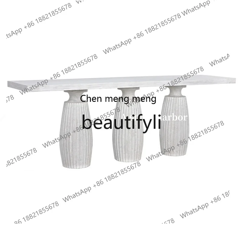 

Входной столик из цельного дерева в средневековом стиле, ваби-песочный стиль, ретро-полосной шкаф, стол для прохода, коридора, торцевой винт, входной шкаф в скандинавском стиле