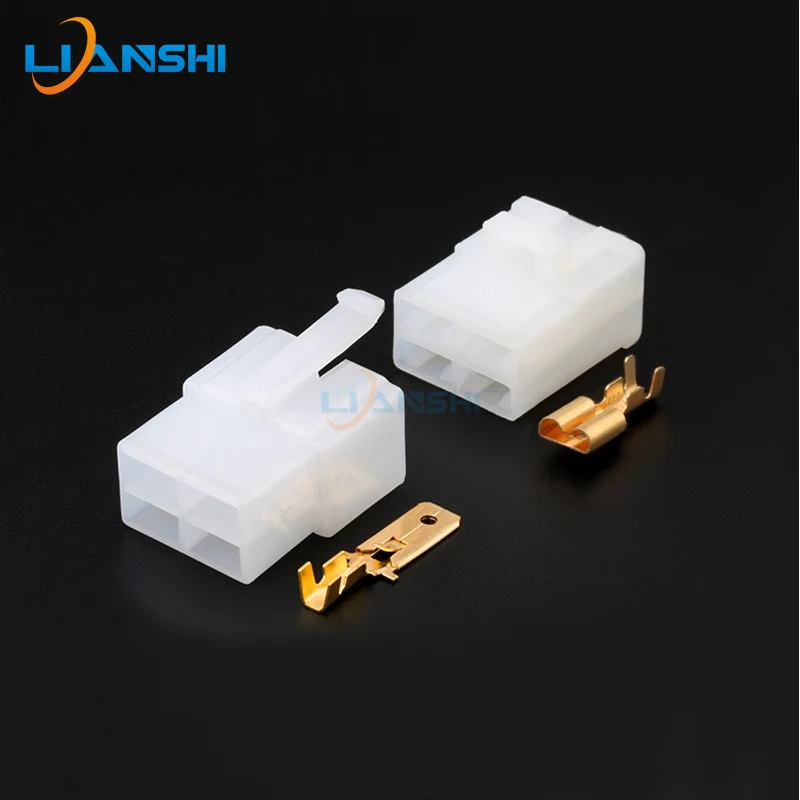 

6.3 Series large hole large current auto connector 4-core plug with terminal DJ70413A-6.3-11/21