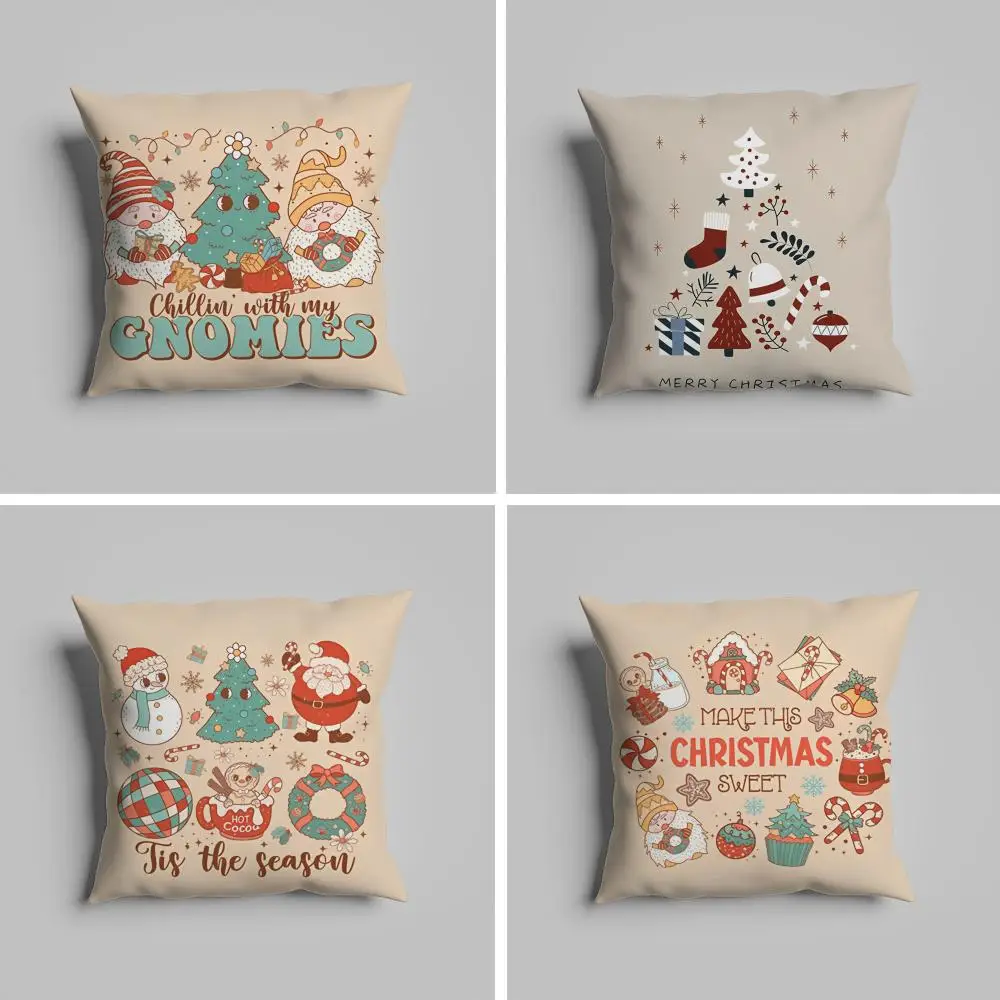 

Merry Nice Festival Christmas Pillow Case luxurious home office, sofa decorative Multi sized car seat cushions, pillowcases