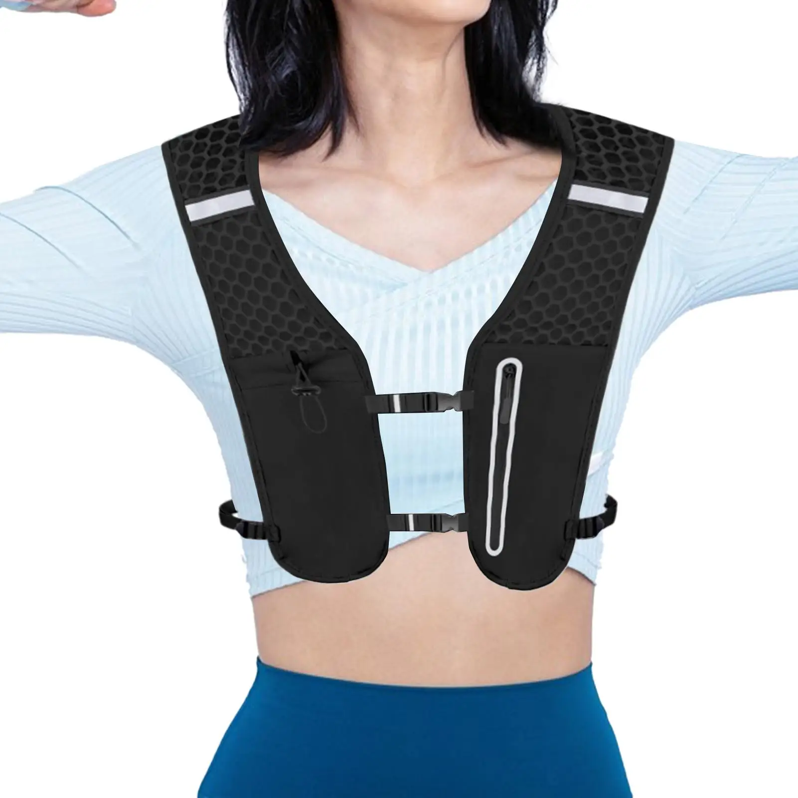 Hydration Backpack Running Water Backpack Hydration Pack Phone Pouch Bottle Holder Lightweight Pack For Camping Travel Hunting