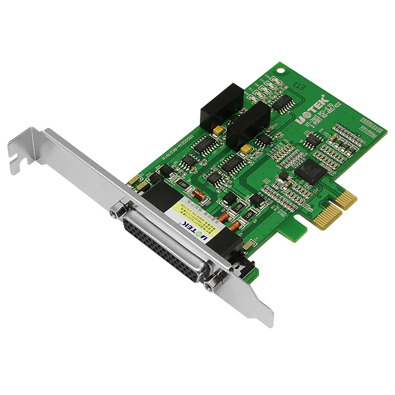 

UOTEK Промышленная PCI Express PCI-E к RS-485 RS-422 Последовательная карта 2 порта DB9 RS485 RS422 PCIE Преобразователь Оптическая изоляция UT-792I