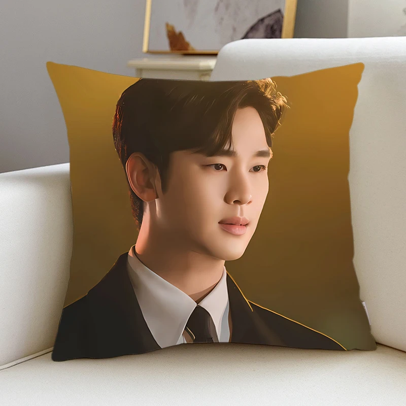 Fodera per cuscino K-Kim-Soo-Hyun kpop room bedroomo office coffee shop car Dakimakura cuscini da tiro iving room federa Home Decor