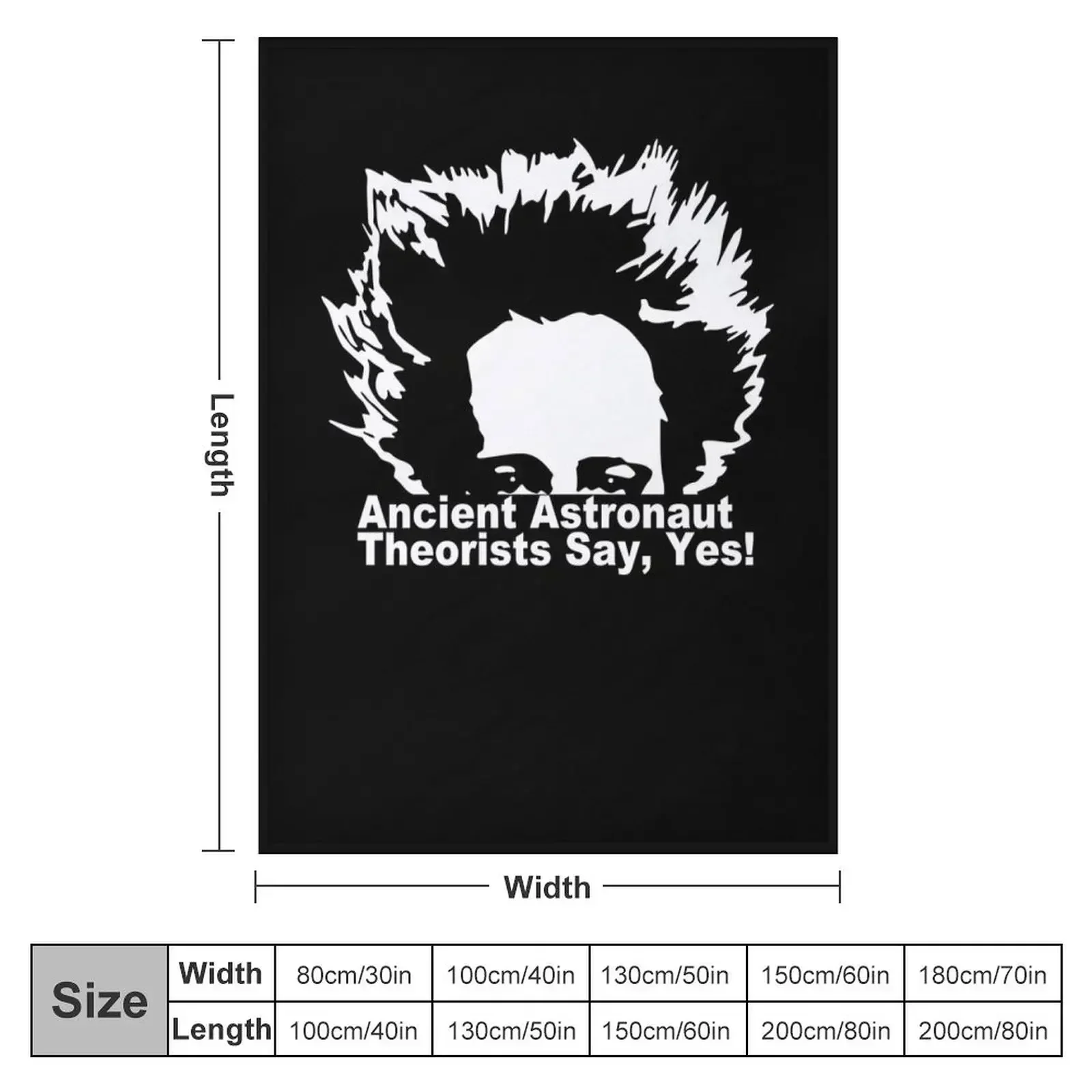 Ancient Astronaut Theorists Say Yes, Alien Face. Throw Blanket Softest Summer for winter Furrys Designers funny gift Blankets