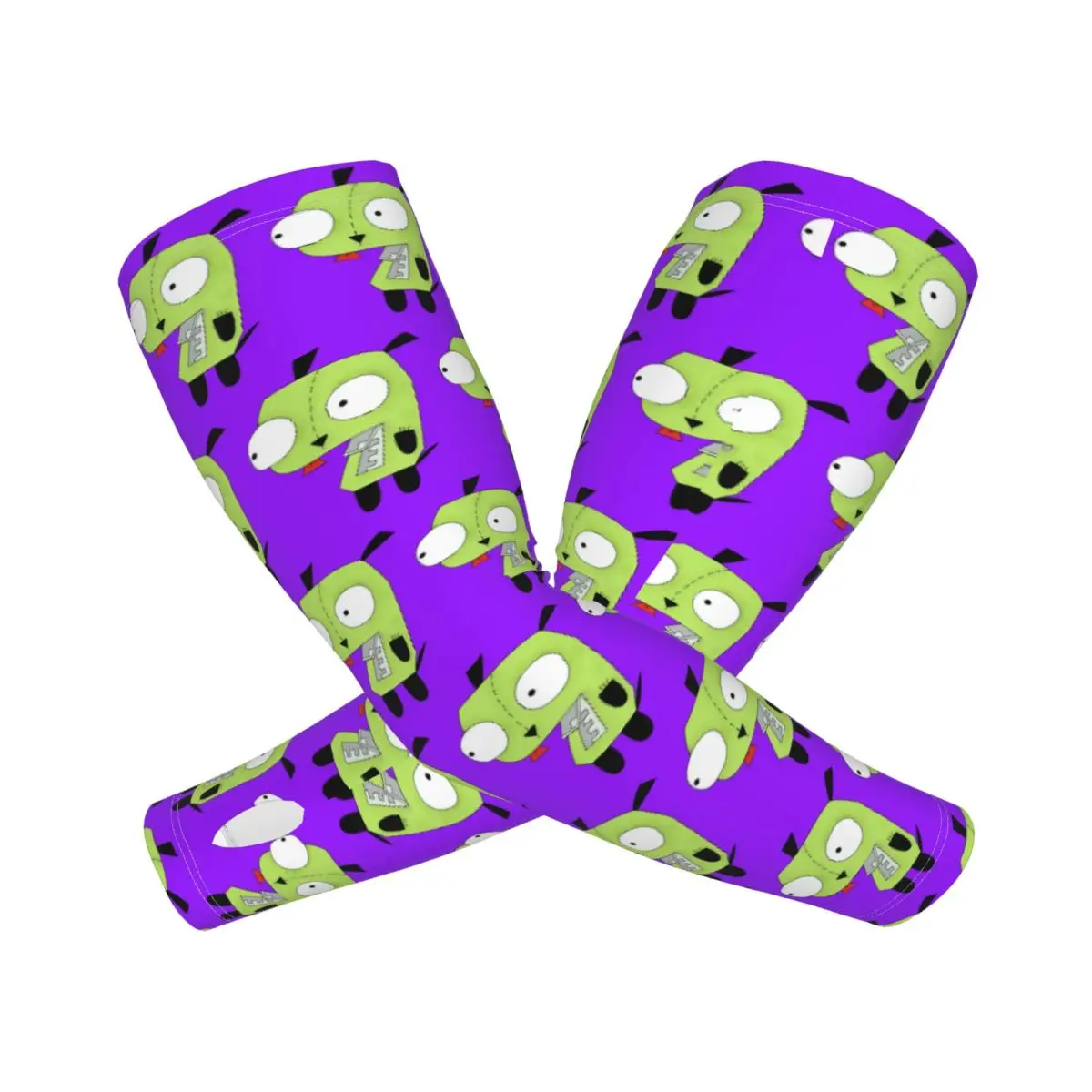 

Invader Zim уличные рукава для защиты от солнца и ультрафиолета, летние рукава из ледяного шелка для езды на велосипеде с татуировкой