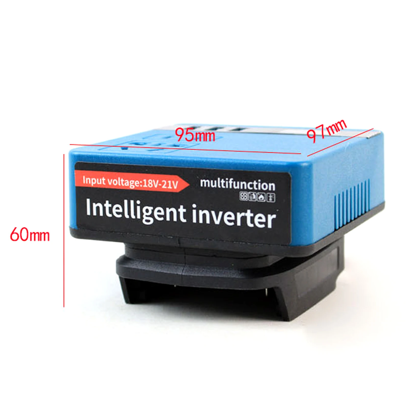120W Lithium Battery Inverter Lithium Tools 21V to 220VAC Inverter Dual-engine Intelligent Multiple Protections Inverter