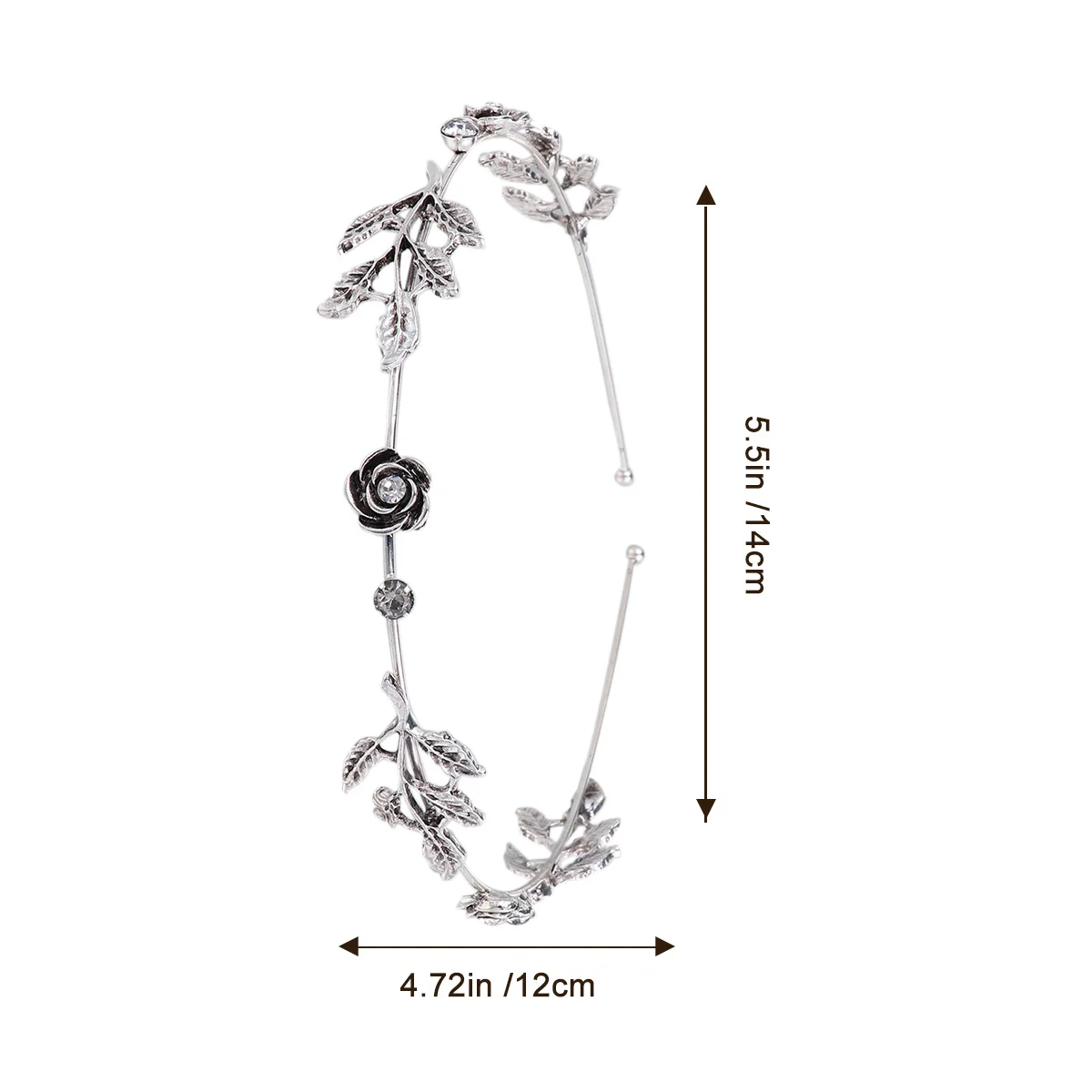 طوق الشعر بتصميم أوراق شجر ريترو يترك طوق الشعر أغطية الرأس الأنيقة للنساء لتزيين حفلات الزفاف والحفلات الراقصة #6