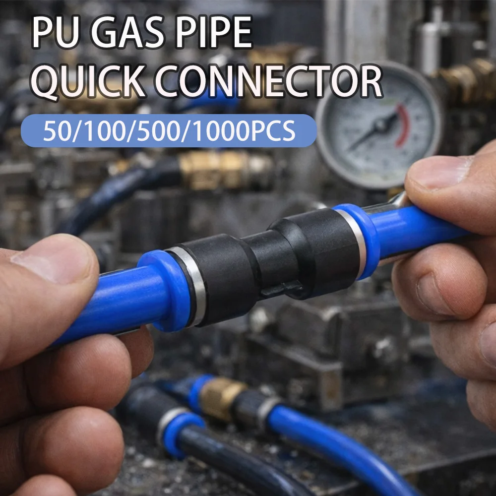 

Pneumatic Fittings Fitting Plastic Connector PU 4mm 6mm 8mm 10mm For Air water Hose Tube Push in Straight Gas Quick Connection