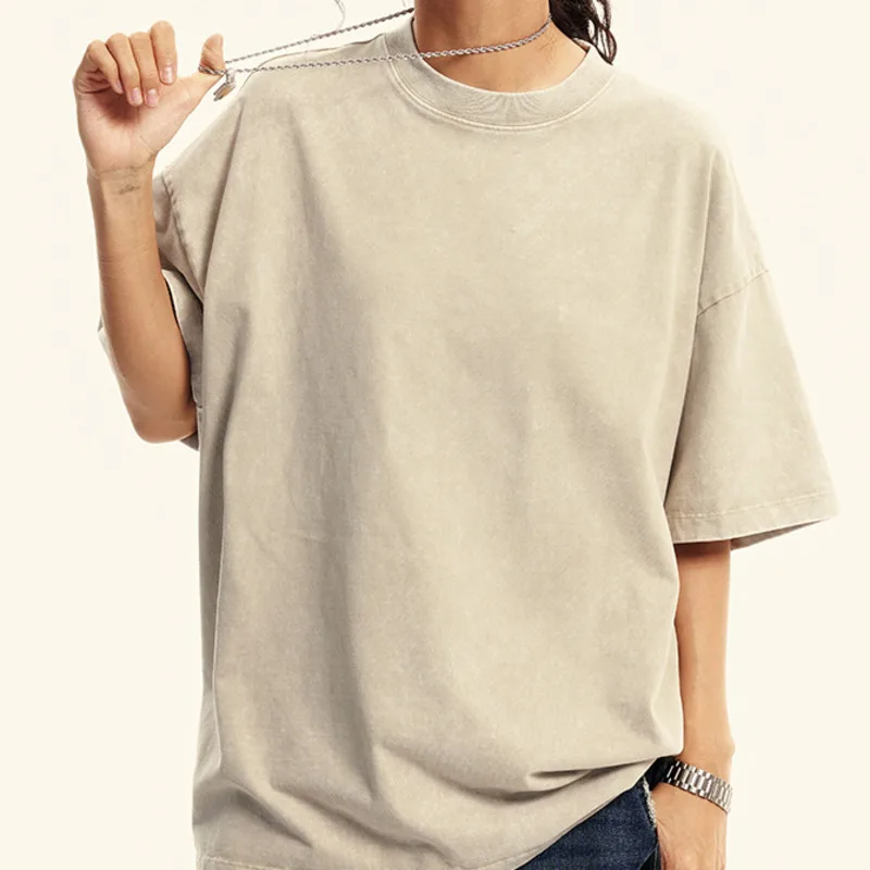 

Мужская одежда 2025: весна-лето, молодежная однотонная футболка из чистого хлопка, мужская модная футболка с коротким рукавом в стиле батик, мужская ZYN5