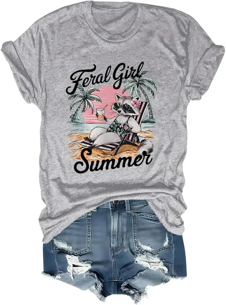 

Feral Girl Summer Shirt Feral Girl Summer T-Shirt Feral Girl Summer Tshirt Funny Tshirt