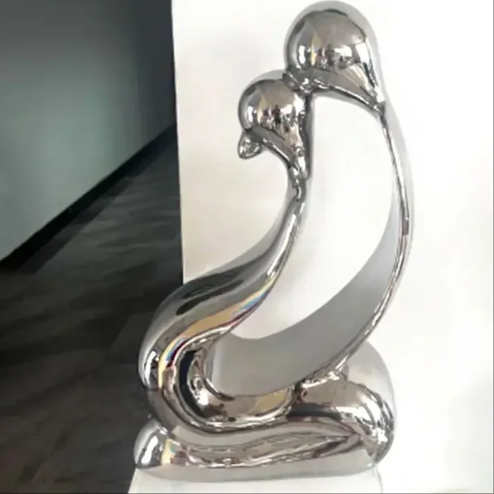 *&Outdoor Landscape Square Garden and Metal Craftwork Custom Stainless Steel Sculpture