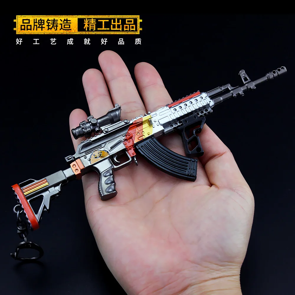 

17cm Beryl M762 Automatic Assault Rifle Metal Gun Weapons Miniatures PUBG Game Peripheral Polish Army Soldier Equipment Military