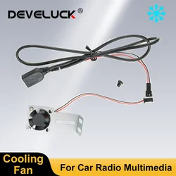 Develuck Autoradio 5V Koelventilator Voor Android Multimedia Speler Moederbord CPU Koeling Sterke Windkracht Eenvoudige Installatie