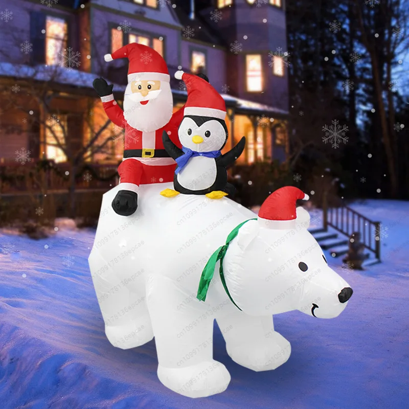 New Christmas Inflatable 7ft Outdoor Garden Party with Light Christmas Inflatable Ornaments