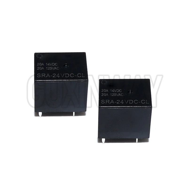 5PCS 전원 릴레이 SRA-05VDC-CL SRA-12VDC-CL SRA-24VDC-CL 5V 12V 24V 20A 5PIN