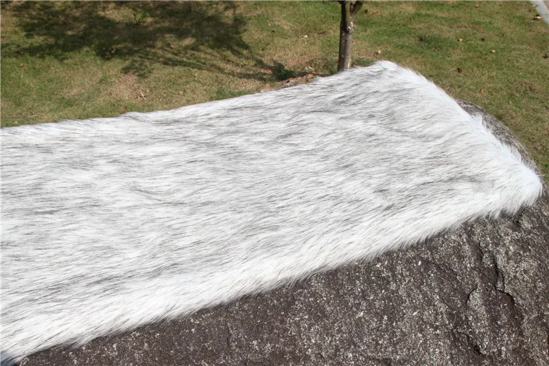 High-grade Plush dyed hair faux plush fur fabric for winter coat vest Fur collar 170*50cm plush fur tissu telas