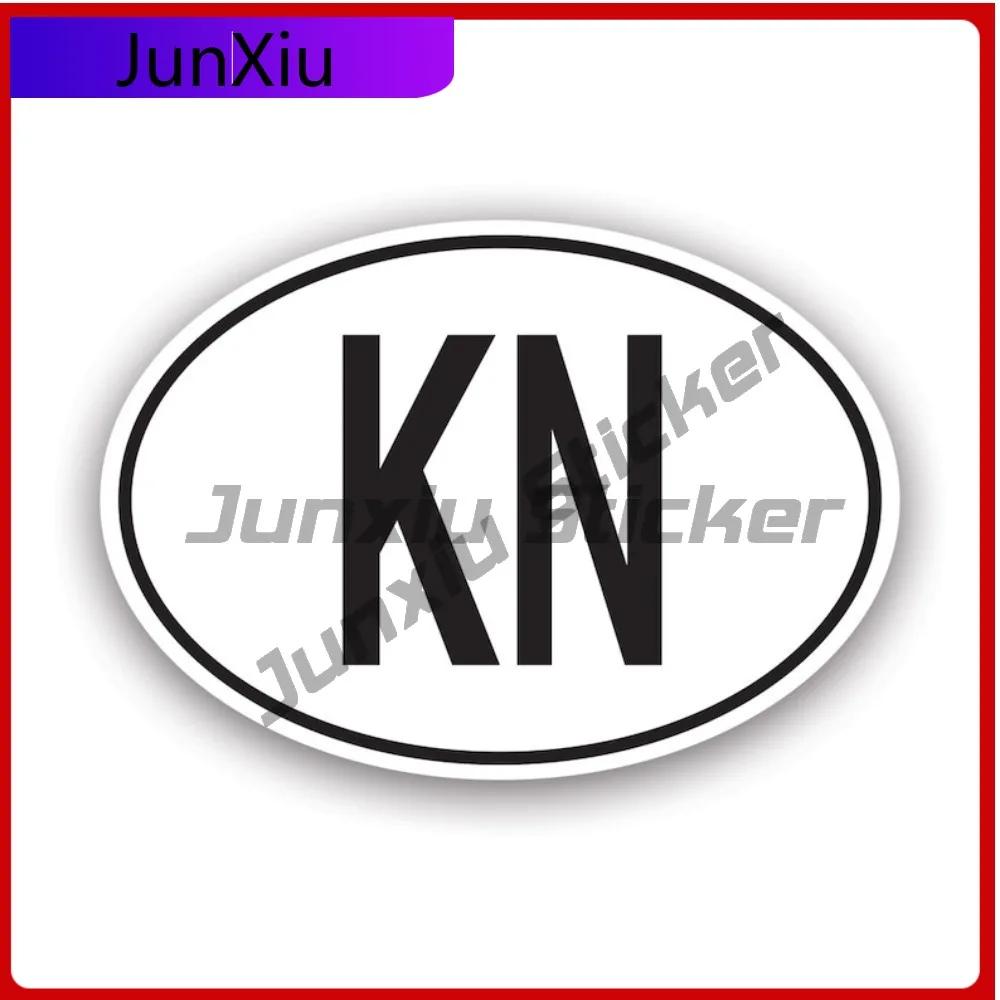 

Kn Greenland Country Code Oval Stickerwaterproof Cute Car Waterproof Vinyl Decal For Motorcycle Helmet Protection Outdoor
