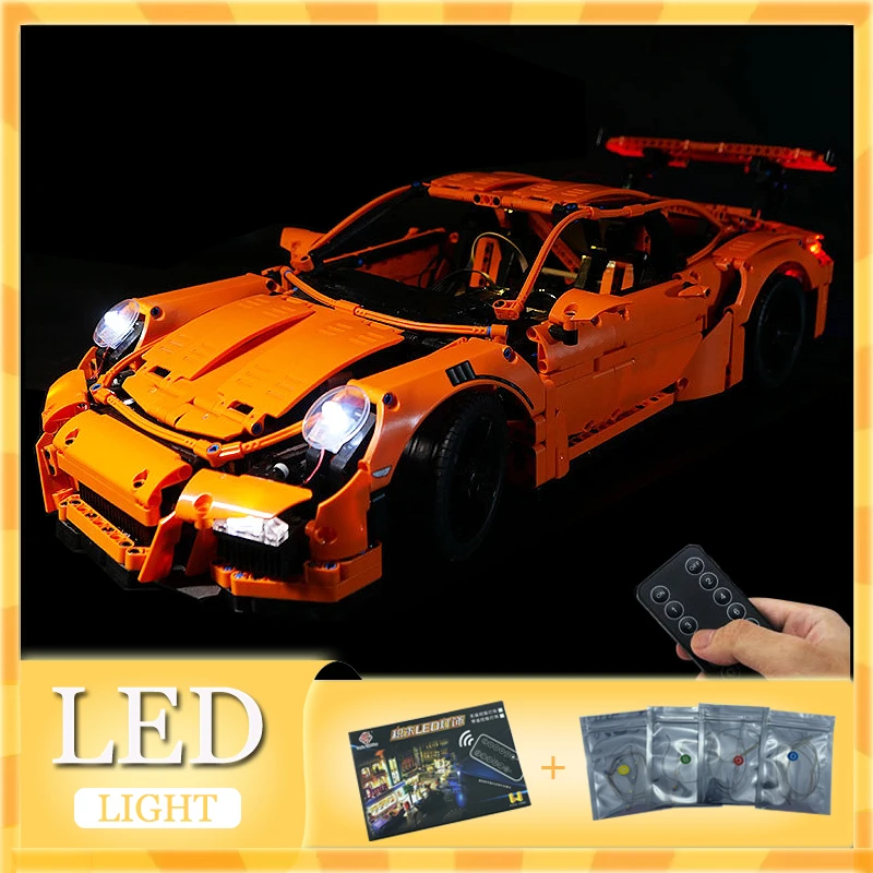 RC DIY LED Light Kit For LEGO 42056 GT3 RS Technical Sports Car  ( Only LED Light,Without Blocks Model)