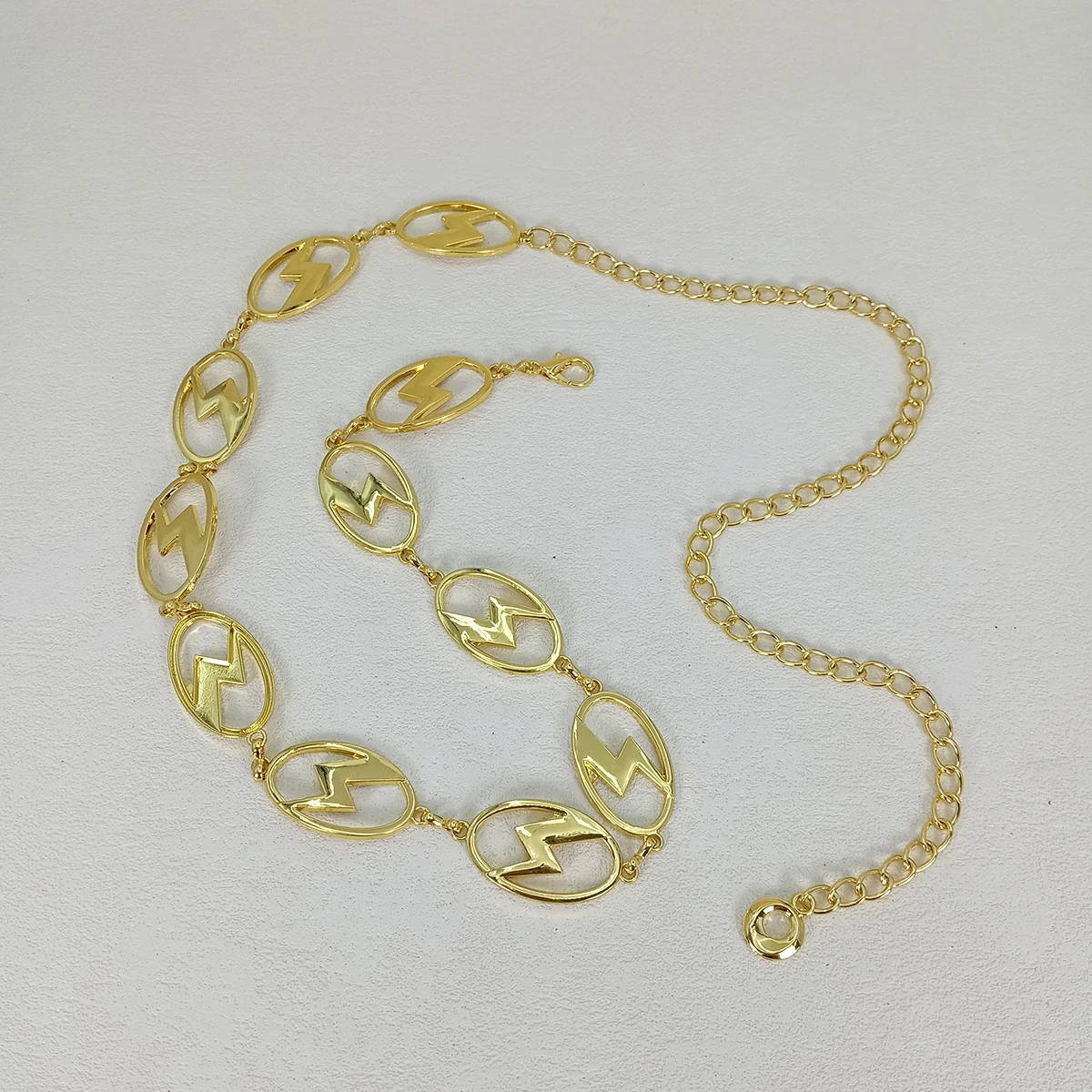 موضة الكوكب الذهبي نجوم الخصر حزام على شكل سلسلة الإناث الراقية الماركات الفاخرة الشرير القوطية Y2K حزام مصمم حزام للنساء #6