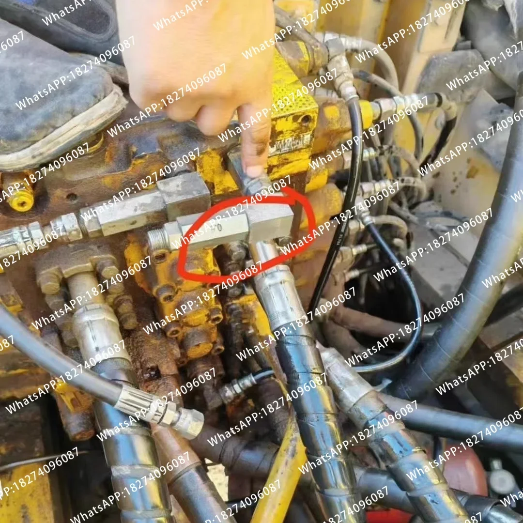 Applicable to  PC200 210 240 300 360-7-8 Excavator Distribution Valve Elbow Slow Return Valve