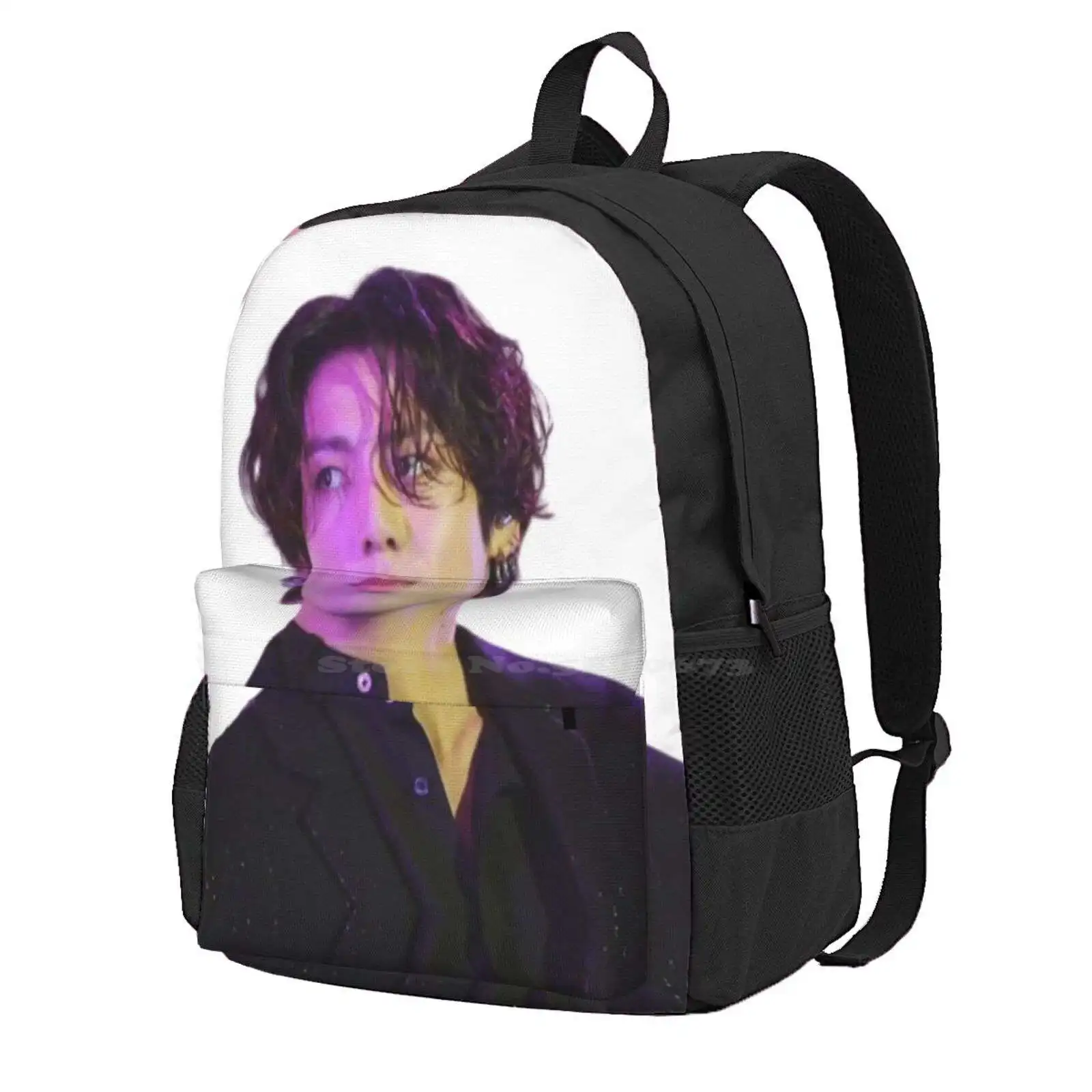 Long Hair Jk Hot Sale Schoolbag Backpack Fashion Bags Jungkook Long Hair Long Hair Jk Long Hair Jk Hair Jungkook Hair Army