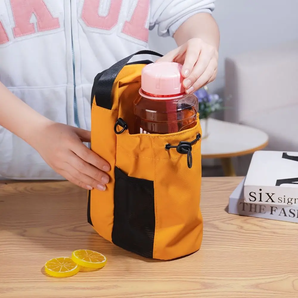 

Magnetic Water Bottle Sling Bag Pull Cord Multi-layer Gym Bottle Bag Portable Waterproof Crossbody Sports Bag Outdoor