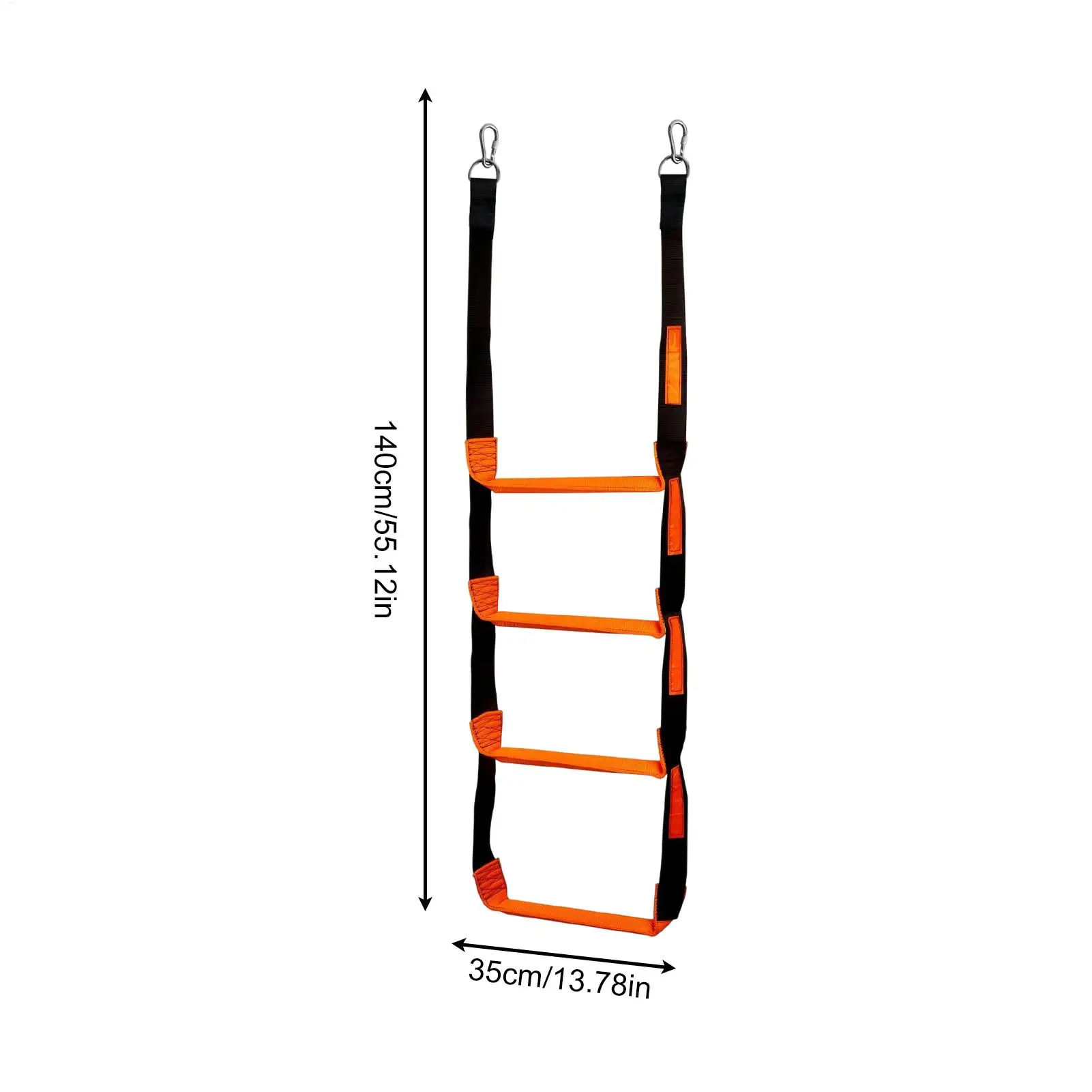 4-Stufen Marine-Seilleiter, Anlegesteg-Klettertreppe, Marine-Einstiegsleiter, Ponton-Klappseilleiter für Boote, 600 lbs Tragfähigkeit – Detail 11