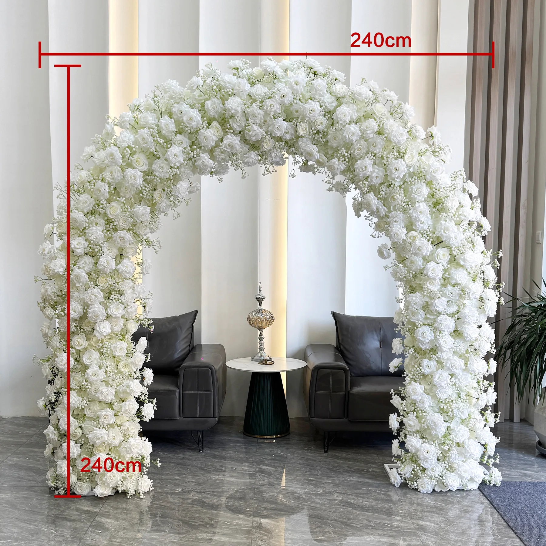 

Archwrought iron shelfl wedding door opening ow simulat fake flower arch