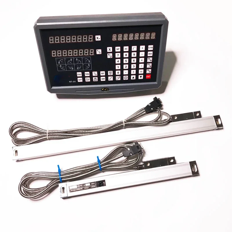 Linear cutting grating ruler digital display set, fast wire electronic ruler digital display set