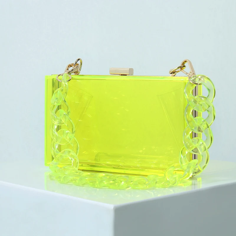 Bolsos de mano de acrílico transparente para mujer, carteras pequeñas de gelatina, bolsos cruzados de diseñador de lujo, púrpura