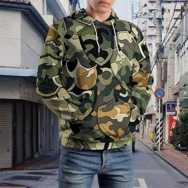 

Harajuku Camouflage Patterns 3D Printing Hoodies Camo Styles Graphic Hooded Sweatshirts Kid Cool Streetwear Pullovers Clothing